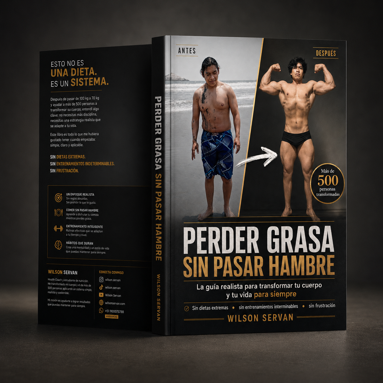 Mockup del ebook Perder grasa sin pasar hambre